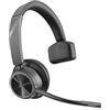 Poly - Voyager 4310 UC Wireless Headset (Plantronics) - Cuffia monoauricolare - Si collega a PC/Mac con adattatore Bluetooth USB-C e a telefoni cellulari via Bluetooth