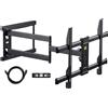FORGING MOUNT Supporto TV Parete con Braccio Articolato Lungo 765mm per Schermi LCD/LED/OLED da 37-75 Pollici,Inclinabile, Orientabile, Max VESA 600x400 mm, Fino a 45KG