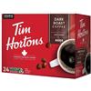 Tim Hortons Tim Horton's Single Serve Coffee Cups, Dark Roast, 24 Count