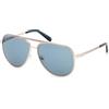 GUESS GU0020933V61 Pilot Full Rim Men's Sunglasses, Occhiali Uomo, Oro Pallido Satinato Lucido, 61