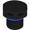 AMPHENOL LTW Presa d'aria M12, connettore sensore nero, altri accessori per connettori, Qtà.1 | VENT-PS1YBK-N8001