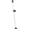 SECURITYMAN Barra di sicurezza 2 in 1 con allarme e fermaporta scorrevole con potente sirena di allarme da 120 dB - Ferro resistente e robusto (protegge dai graffi), modello 2021 bianco (barre di