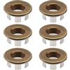 BETOOKY Anelli di Troppo Pieno in Bronzo 6 Pezzi Coperture per Foro Lavabo per Sanitari Bagno e Cucina Facili da Usare e Installare