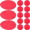FESTFENDS Pellicola Adesiva Rossa per Luci LED 20 Pezzi, Filtro in Gel Tondo in Pet, Facile da Applicare e Cambio Colore, per Lampade a Sospensione e Faretti in Soggiorno o Teatri