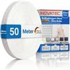 INOVATEC GmbH INOVATEC - Cinghia per tapparelle Maxi 20 mm, colore bianco, per porte e finestre, resistente agli strappi e ai raggi UV