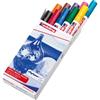 edding 750 Marcatori a Vernice Lucida, Multicolore, Set da 10, Punta Rotonda 2-4 Mm, Pennarello Indelebile per Vetro, Pietra, Legno, Plastica, Carta, Impermeabile, Alta Copertura