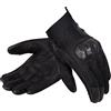 REBELHORN Gap III Guanti da Moto in Pelle da Donna Protezioni Caviglia Ventilazione con Inserti in Rete di Poliestere 3D