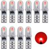 SUCANY T5 LED Lampadine,2721 27 37 286 PC73 PC74 Lampadina,12V 40LM 0.4W 2SMD 3014 Chips,Adatto Per Gli Strumenti Automobilistici E Gli Indicatori Del Cruscotto (Rosso - 10 Pezzi)
