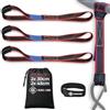 RUNAFLAMA - Cinghie di Fissaggio Piccole per Moto - Cinghie Moto Trasporto per fissare manubrio, telaio su Rimorchio, Portamoto, Portapacchi Auto - Rottura 2400kg per Cinghia - 2+2 Pezzi 30/45 cm Nero