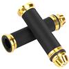 Yosoo Manopole per Manubrio, Manopole per Manubrio in Gomma CNC in Alluminio per Moto per Bici da 7/8 (oro) motorbike handle grips,manopole moto oro,manopole moto oro,manopole moto