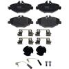 TRW GDB1542 Pastiglie Freno Set di 4 para Mercedes-Benz Classe E (W211) 2002-2009 Assale anteriore e Altri Veicoli