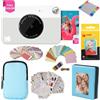 KODAK Printomatic fotocamera a stampa istantanea + custodia morbida + carta fotografica Zink 2x3 20pz + album + adesivo + cornici per adesivi + cornici sospese + pennarelli - Grigio