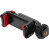 ARTSEWPLY Supporto Telefono per Treppiede Attacco Cold Shoe, Blocco per Telefono, Rotazione 360°, Plastica Nera per Fotocamera