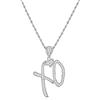 HolidayQbee Collana da Donna in Argento con Pendente XO, Design Elegante e Raffinato, Gioiello con Zirconi, Perfetto per Occasioni Speciali e Outfit Giornalieri