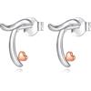 CELESTIA Orecchini con Iniziale Argento 925 Donna Personalizzato Orecchini Punto Luce Piccoli Orecchini Ragazza Orecchini Argento Bambina Idee Regalo Adolescente Ragazza 18 anni