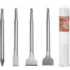 HPMAISON SDS Plus, set di 4 scalpelli SDS Plus, con scalpello per piastrelle, set per pietra e cemento, confezionato in una scatola girevole