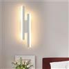 Riserva Applique da Parete LED Interno, 16W Moderno Bianco Lampada da Parete 3000K Luce Calda, LED Lampada a Muro in Acrilico per Soggiorno, Camera da letto, Scale, Corridoio