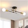 Riserva Lampadario Soffitto Industrial, Plafoniera Sputnik Moderno Forma DIY, E27 Lampada da Soffitto in Ferro Vintage per Camera da letto, Soggiorno, Cucina, Corridoio