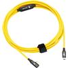 Cobra Tether Micro B 90º 5 M Cavo USB-C Giallo Giallo Taglia unica