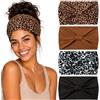Kavya Fascia per capelli da donna, 4 pezzi Fascia larga da donna stile Boho Elastica Morbida Fascia per capelli da yoga Cerchietto per capelli da donna e ragazza Accessorio per capelli