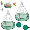 HUIKUANGEU Mangiatoia per Uccelli,2 Pezzi Mangiatoie per Uccelli 61cm,Mangiatoia per Uccellini da Esterno,Accessorio per Stazione di Alimentazione,per Giardino,Terrazza e Fattoria