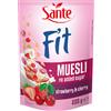 Sante Cereali per la Colazione Fit 8 x 225 g Fragola - Lampone - Ciliegia