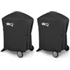 Weber Custodia Premium per Barbecue/per Barbecue Q 100/1000/200/2000 con Supporto, Tessuto Traspirante, Impermeabile e Anti-UV con Cintura di Fissaggio, Nero, Dimensioni 25,5 x 6,6 x 18,5 cm