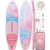 ATPROSS Tavola SUP Gonfiabile con Sedile Kayak e Accessori, 320x84cm Stand Up Paddle Extra Largo per 2 Persone, Portata 200kg, Canoa Gonfiabile 2 Posti Stabile e Antiscivolo per Mare e Surf