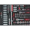 KS Tools 711.0195 1/4+3/8+1/2 Serie di chiavi a bussola, 195 pz in modulo 1/1