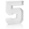 CHAOHAOKE Set di numeri di carta per carcuteria, 26,7 cm, vassoio riempibile, scatola di carta per carcuterie, compleanno, anniversario, decorazioni per feste, cioccolato, caramelle, contenitore per cupcake
