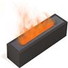 ELLENNE DIFFUSORE DI AROMI EFFETTO FIAMMA PER OLI ESSENZIALI CON LED AUTOMATICO H3 (Nero)