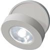 Vet italy Vetrineinrete® Applique orientabile 1 led cob moderno 7 watt lampada da muro parete soffitto bianco luce fredda 6500k calda 3000k naturale 4000k (Luce Fredda 6500k)
