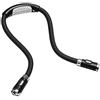 GRSTREE Lampada da lettura per libri a letto, lampada da lettura per collo, mani libere, 4 perline LED, 3 luminosità regolabile, torcia da collo per lettura in auto, barbecue, lavoro a maglia, colore: nero