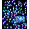 SOBEAU 100 palloncini a LED, mini luci a LED, rotonde, mini luci colorate a LED, luce flash colorata per palloncini, lanterna di carta, per matrimonio, Natale, Capodanno, Carnevale