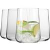 Krosno Bicchieri da Acqua Set di 4, 490 ml, Collezione Infinity