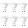Flaspar Lampadine LED GU10, 7W Equivalenti a 60W Lampadina Alogena, Luce Bianca Calda 3000K, 600 Lumen Faretto LED, Alta Luminosità, Lampadina Angolo Fascio 120°, Non Dimmerabile, 6 Pezzi