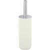 WENKO Set da bagno Agropoli crema, portaspazzolone chiuso in plastica di qualità, modellatura plastica e superficie strutturata, senza bisfenolo A, scopino igienico, Ø 10 x 36,5 cm