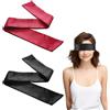 DALAETUS 2 Pezzi Maschera per Occhi in Raso per Gioco Adulto, Mascherina Occhi per Dormire Morbida e Confortevole, Benda Sexy Regolabile per Coppie, Viaggi, Giochi, Regalo di San Valentino, Rosso Vino & Nero