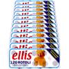 Generic Carta Igienica 2 Veli 120 Rotoli Ellis (12 Pacchi da 10 Rotoli) - Pura Cellulosa Bianca, Morbida e Resistente, Trapuntata, Goffrata, Non Profumata, per Pelle Sensibile, Confezione Risparmio