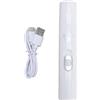 XGOUGUAAU Tagliaunghie per cani ricaricabile, lima elettrica per unghie di animali domestici con batteria da 350 mAh, strumento silenzioso per la cura delle unghie di gatti e cuccioli, lima (Bianca)