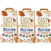 Generico Monge Easy Green Lettiera Vegetale Naturale per Gatti, 100% Mais Italiano, Lunga Durata, 3 Confezioni da 3,8 Kg