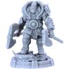 Forged Terrain Thane Eboncry - Miniatura dell'eroe vichingo dei discendenti di Tyr | Modello in resina in scala 32 mm | Guerriero a doppia ascia | Miniature con licenza Daybreak | Figura non verniciata per giochi di
