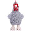 RLOMUTE Peluche gallina grigio da 12.6 pollici pollo morbido e carino adatto per San Christmas regali per feste compagni camera da letto per auto decorazione per la casa regalo per bambini