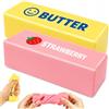 TOGETDREAM 2 Pezzi Butter Squishy, Giocattolo da Spremere di Burro Bastoncino di Burro Giocattoli Giocattolo da Schiacciare Antistress Squishies Squeeze Giocattoli per Bambini, Adulti, Ufficio e Casa