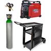 Lincoln Speedtec 200c + Carrello + Bombola Ricaricabile Ar/co2 14l + Riduttore Di Pressione