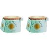 Sal de Ibiza - Fleur de Sel Ibiza - Ceramic container with small porcelain spoon - 2 x 150 gr