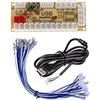 MOOKEENONE Fai da te Zero Delay Arcade USB Encoder Board Cavo Set per Joystick per Mame Jamma PC