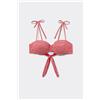 Tezenis Bikini Fascia Imbottita Summer Vichy Donna Rosso