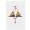 Tezenis Bikini Triangolo Imbottitura Estraibile Luxury Chevron Donna Multicolore