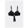 Tezenis Bikini Push-up Leggermente Imbottito Jewel Net Donna Nero